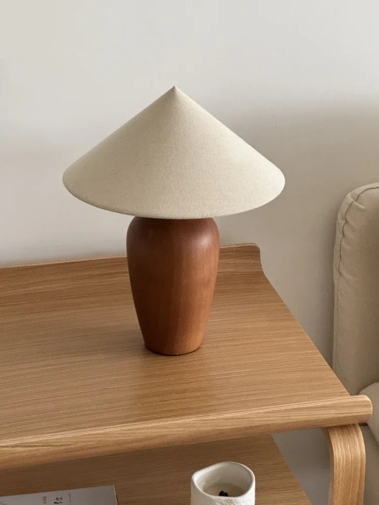 Alden Walnut Wood Table Lamp