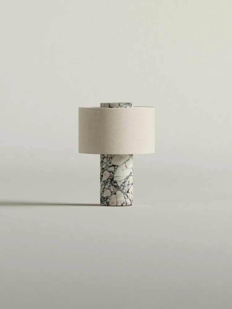 Bianca Portable Marble Table Lamp