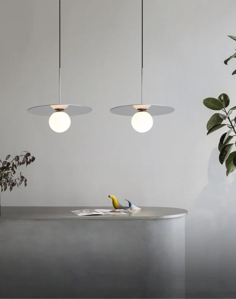 Orion Disc Globe Pendant Light