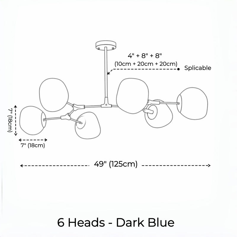 Branch Tambora Lava Chandelier