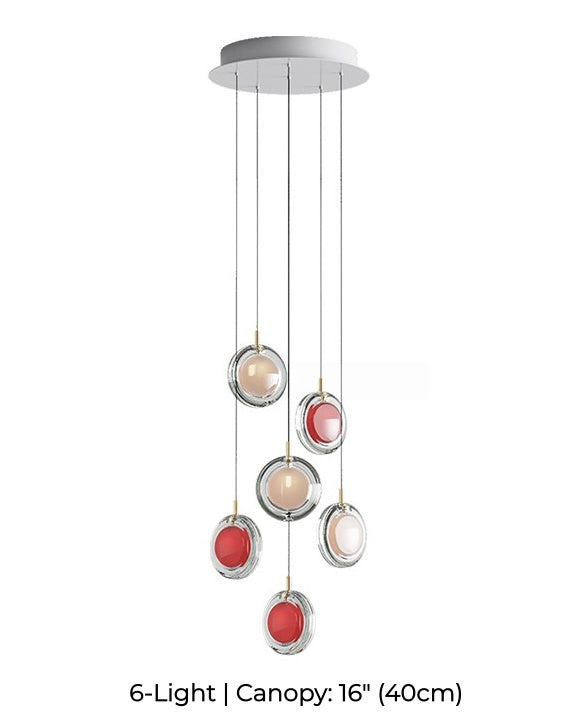Nordic Acrylic Staircase Cluster Pendant Light