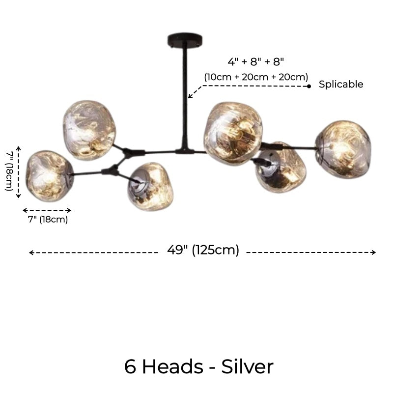 Branch Tambora Lava Chandelier