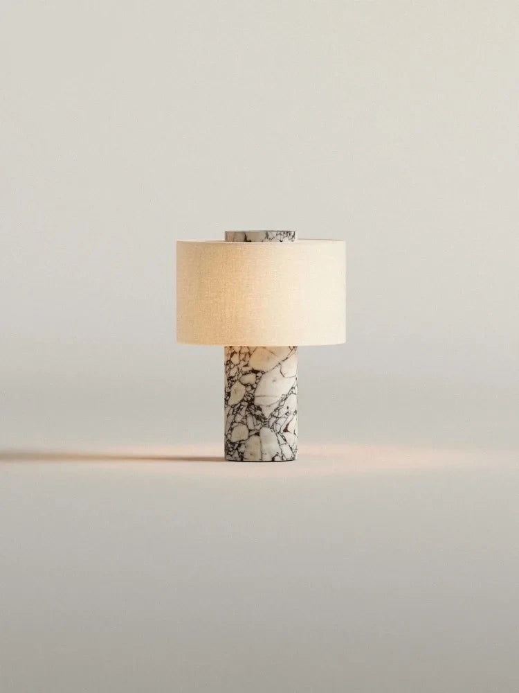 Bianca Portable Marble Table Lamp