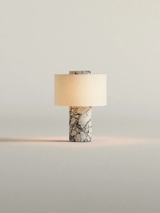 Bianca Portable Marble Table Lamp