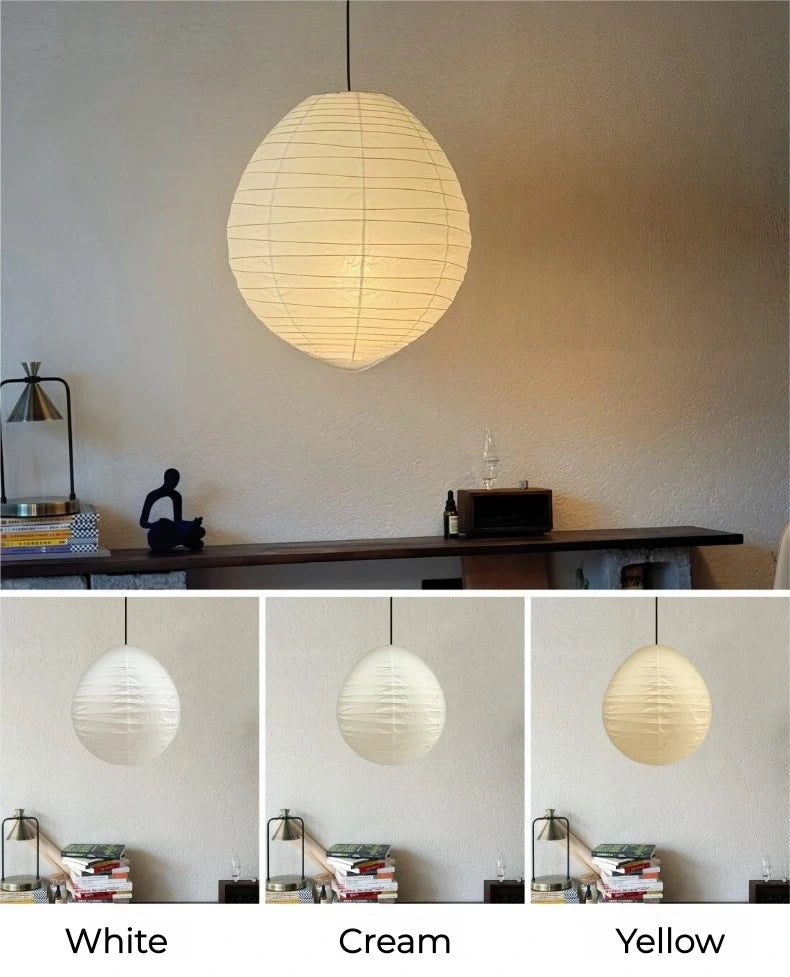 Aki Rice Paper Globe Pendant Light
