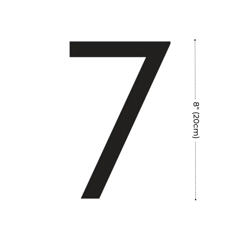 Modern Residential LED House Number Light, Outdoor & Waterproof