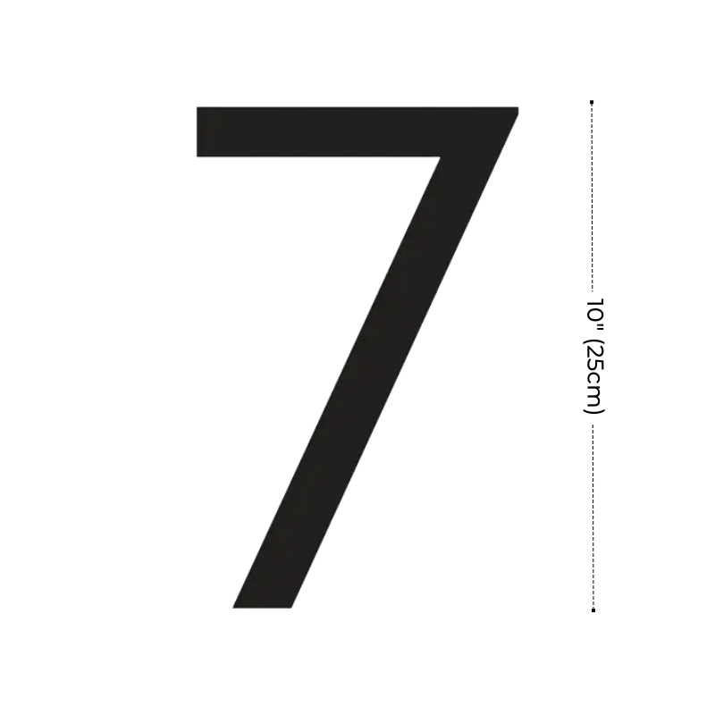 Modern Residential LED House Number Light, Outdoor & Waterproof