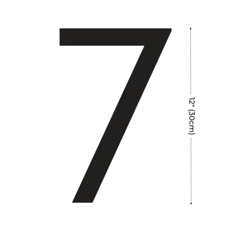 Modern Residential LED House Number Light, Outdoor & Waterproof