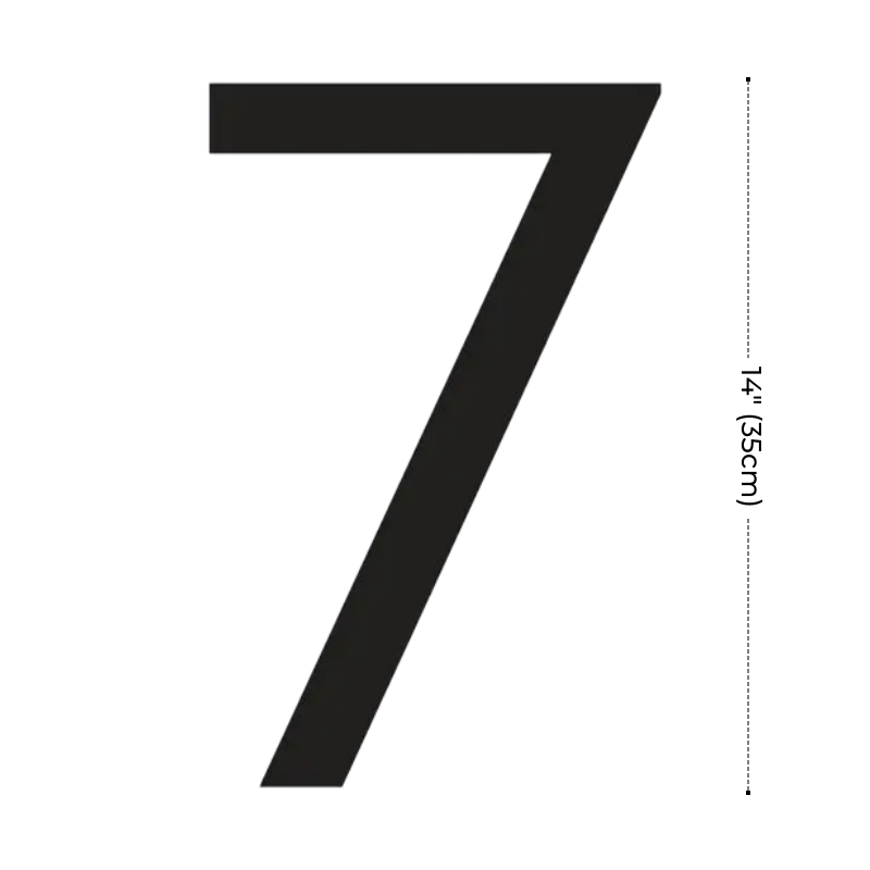 Modern Residential LED House Number Light, Outdoor & Waterproof