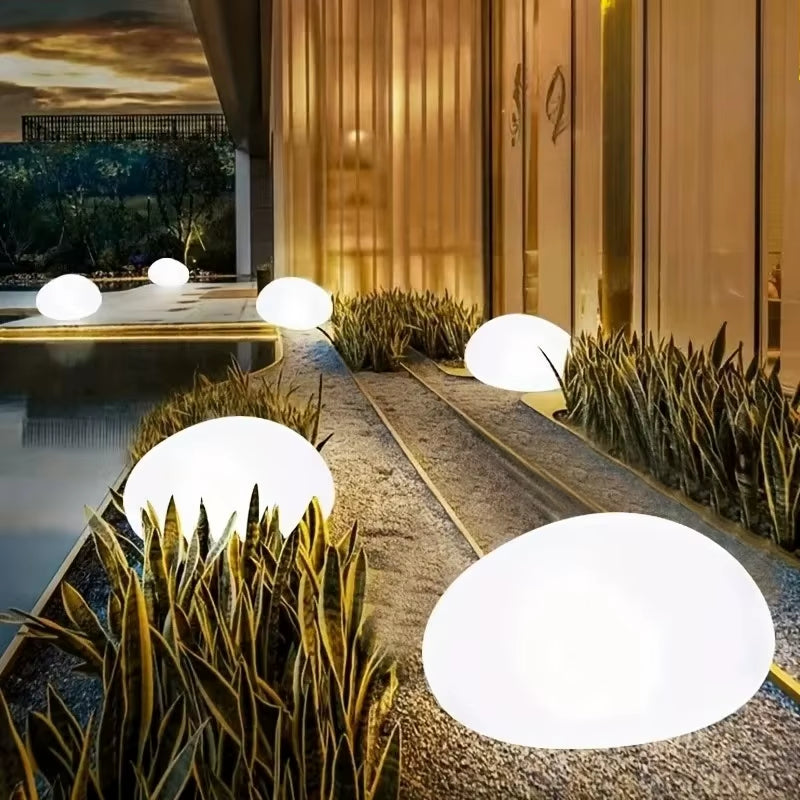 Solar Decorative Stone Garden Light