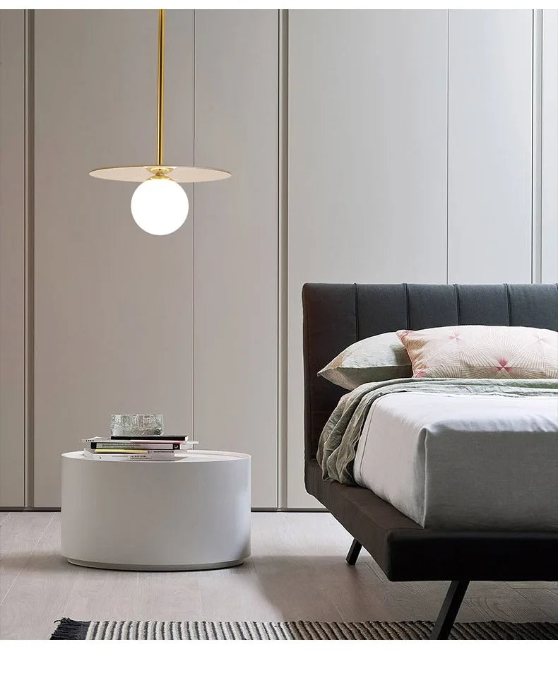 Orion Disc Globe Pendant Light