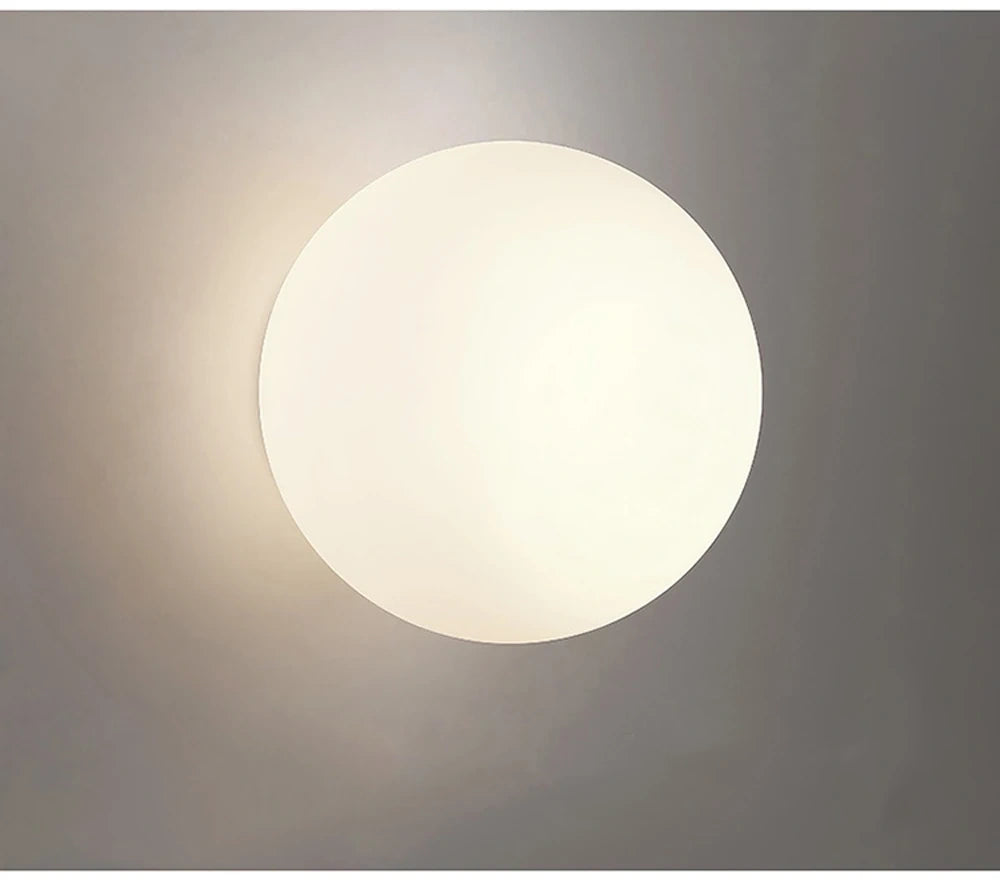 Selene Frosted Glass Globe Wall Sconce