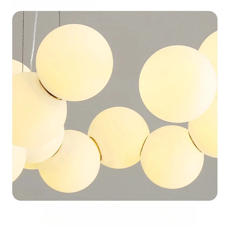 Cloud Linked Bubble Chain Pendant Light