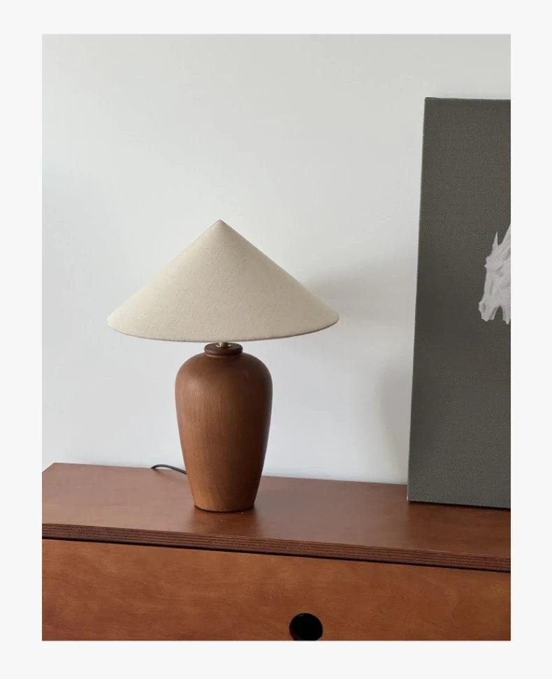 Alden Walnut Wood Table Lamp