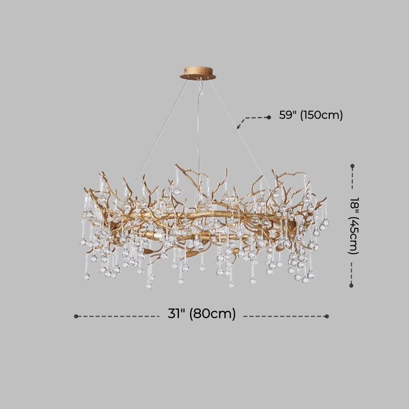 Sylvia Branch Crystal Chandelier