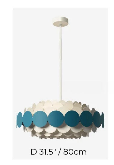 Mazal Modern Three-Tier Tiffany Chandelier Lamp
