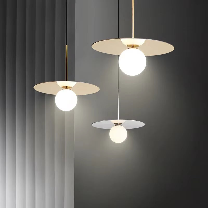 Orion Disc Globe Pendant Light