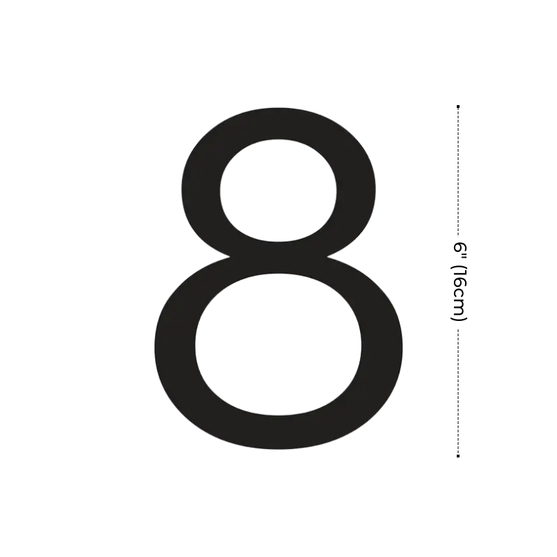 Modern Residential LED House Number Light, Outdoor & Waterproof