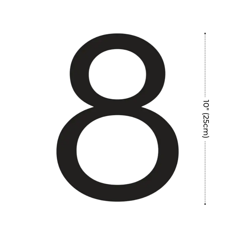 Modern Residential LED House Number Light, Outdoor & Waterproof