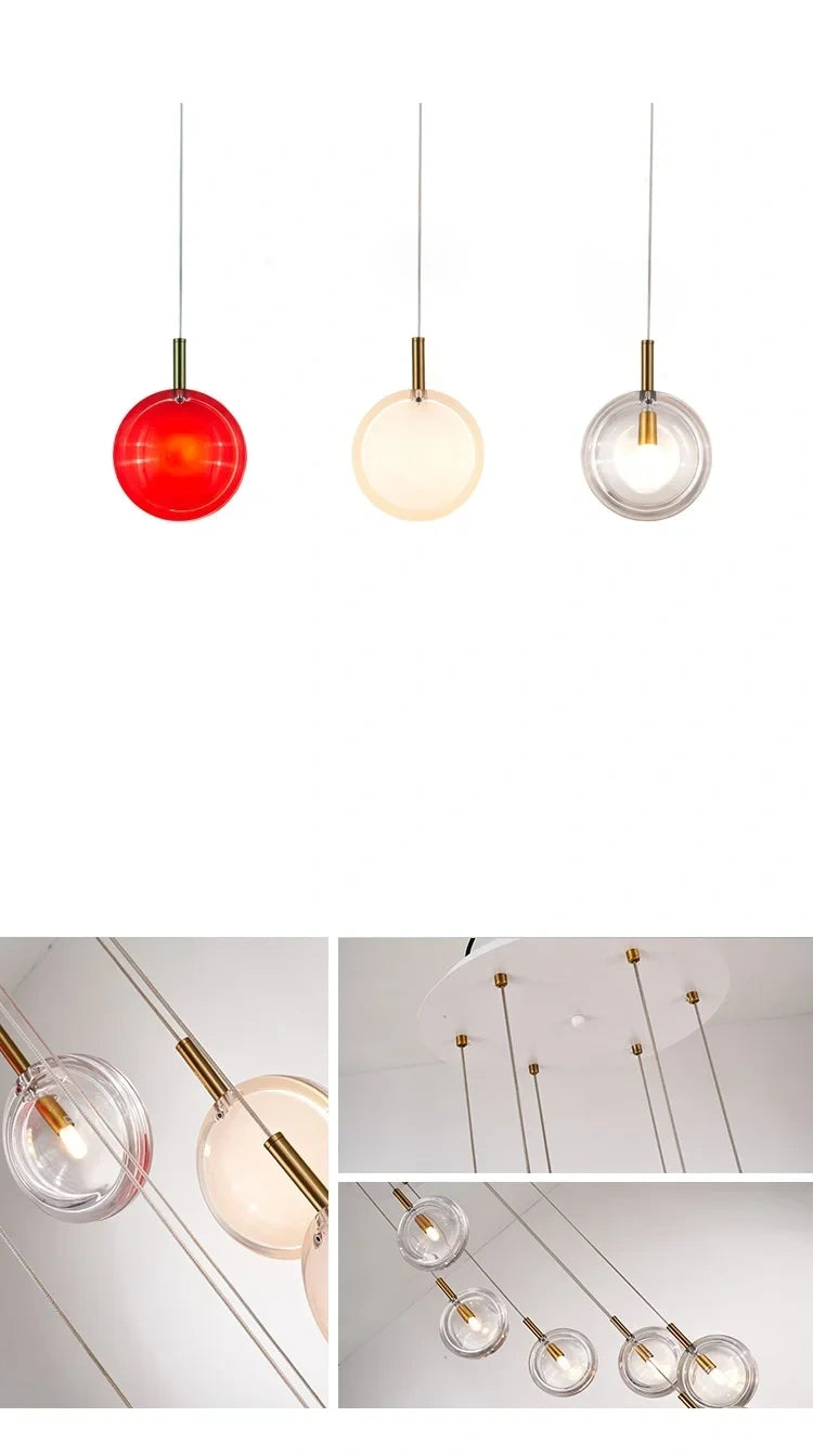 Nordic Acrylic Staircase Cluster Pendant Light