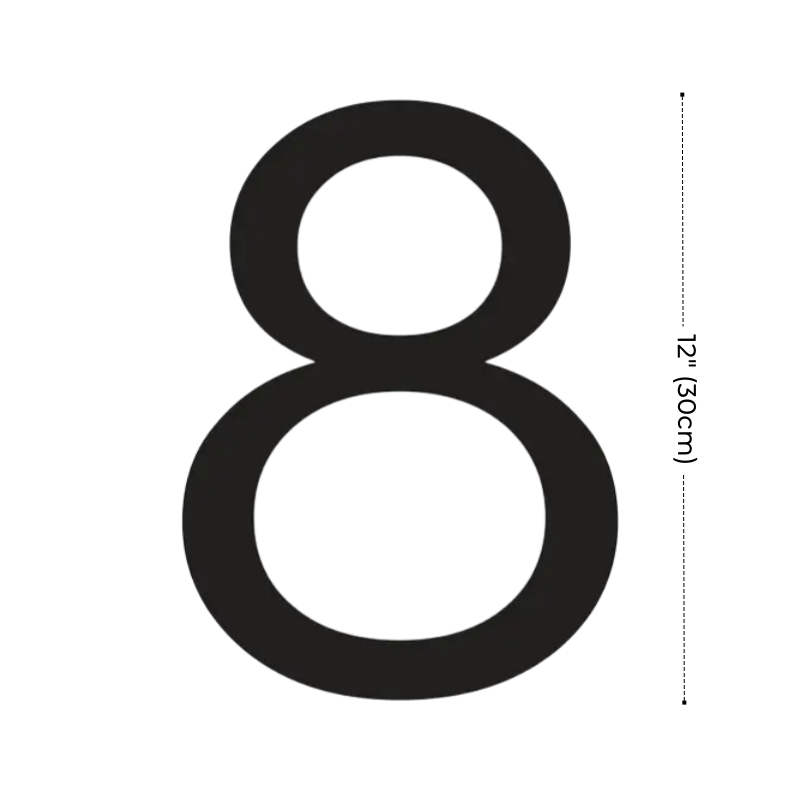 Modern Residential LED House Number Light, Outdoor & Waterproof