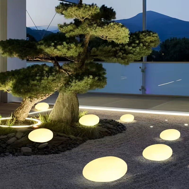Solar Decorative Stone Garden Light