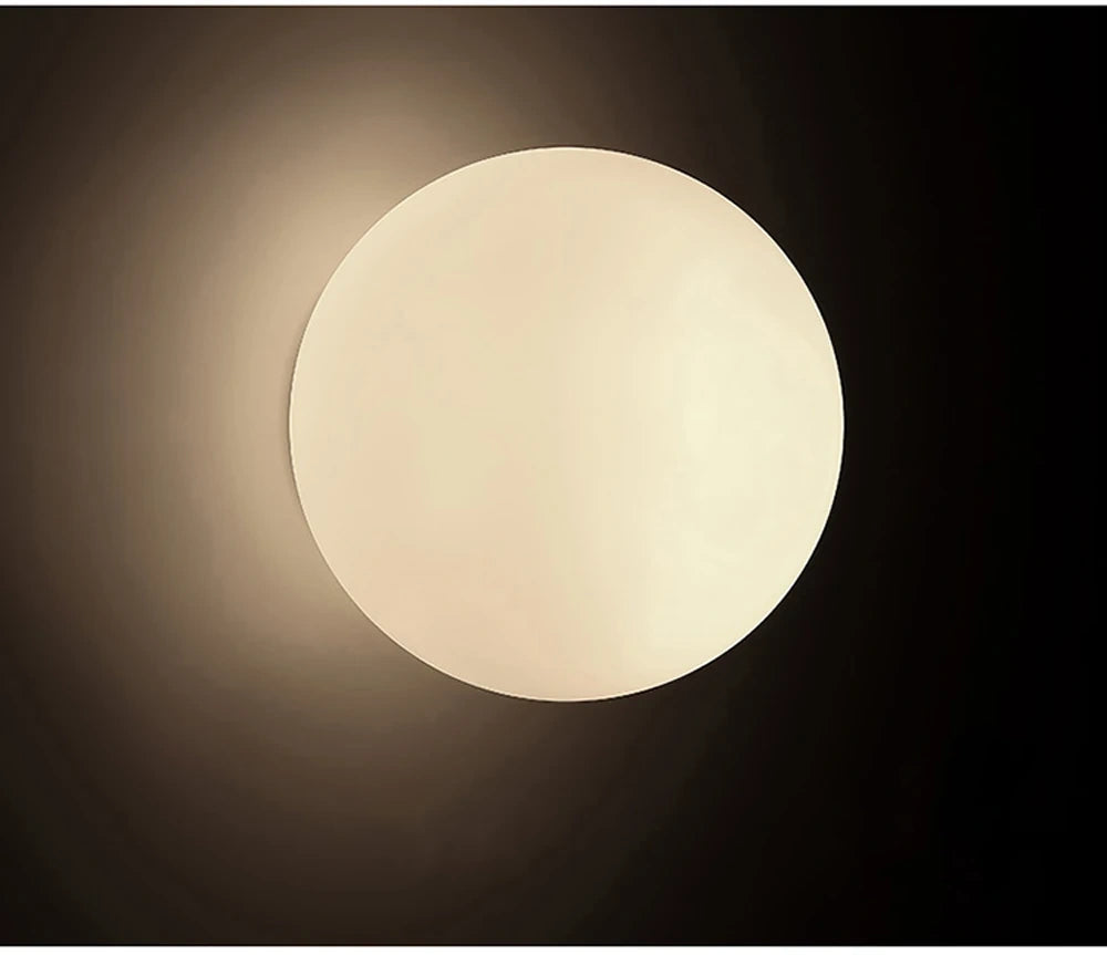 Selene Frosted Glass Globe Wall Sconce