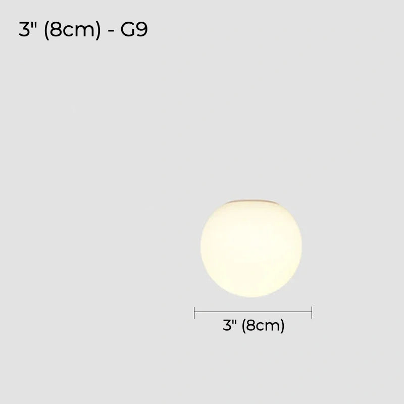Selene Frosted Glass Globe Wall Sconce