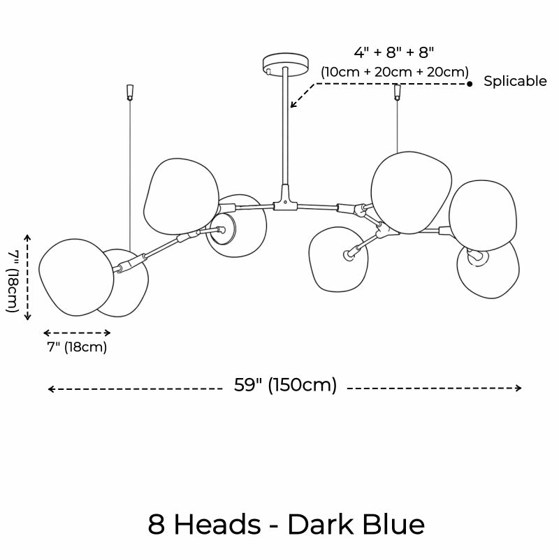 Branch Tambora Lava Chandelier