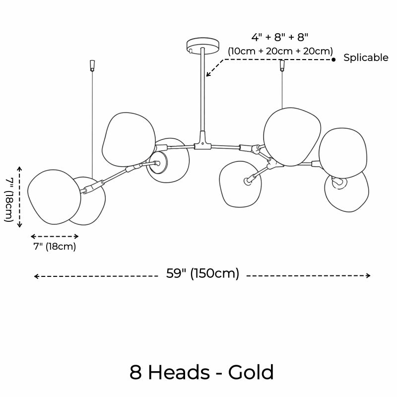 Branch Tambora Lava Chandelier