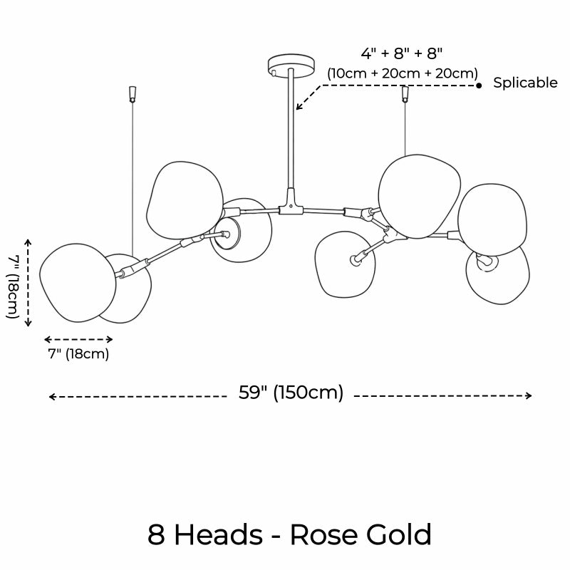 Branch Tambora Lava Chandelier