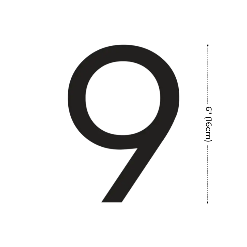 Modern Residential LED House Number Light, Outdoor & Waterproof