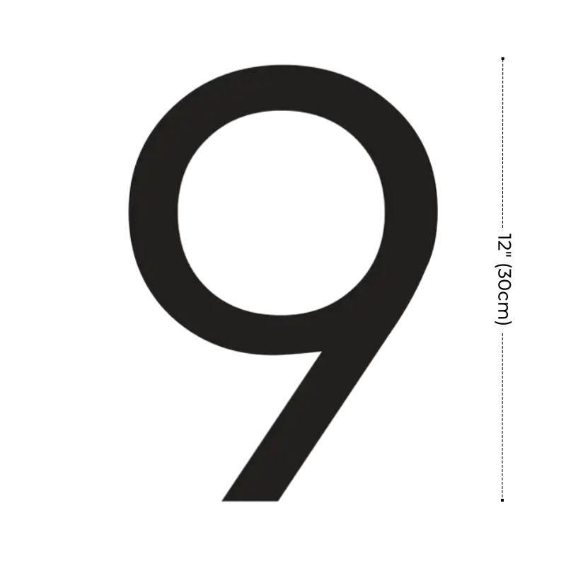 Modern Residential LED House Number Light, Outdoor & Waterproof