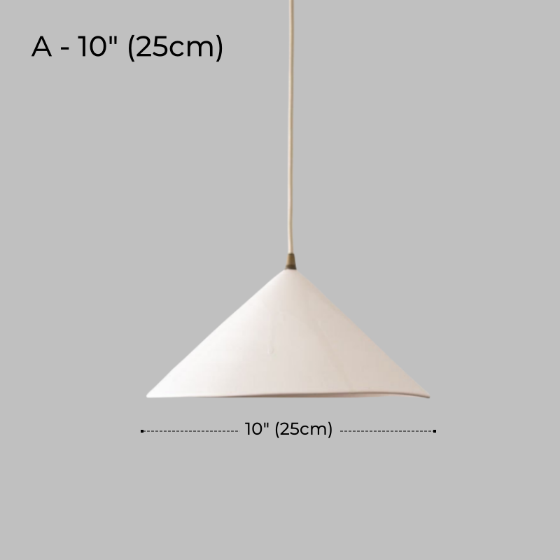 Rustic White Ceramic Pendant Light for Kitchen & Dining