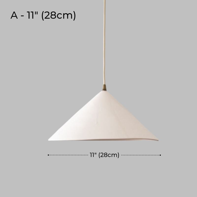 Rustic White Ceramic Pendant Light for Kitchen & Dining