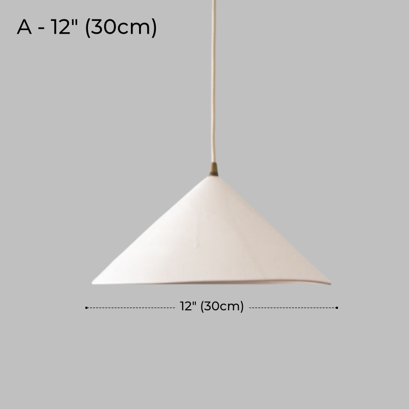 Rustic White Ceramic Pendant Light for Kitchen & Dining