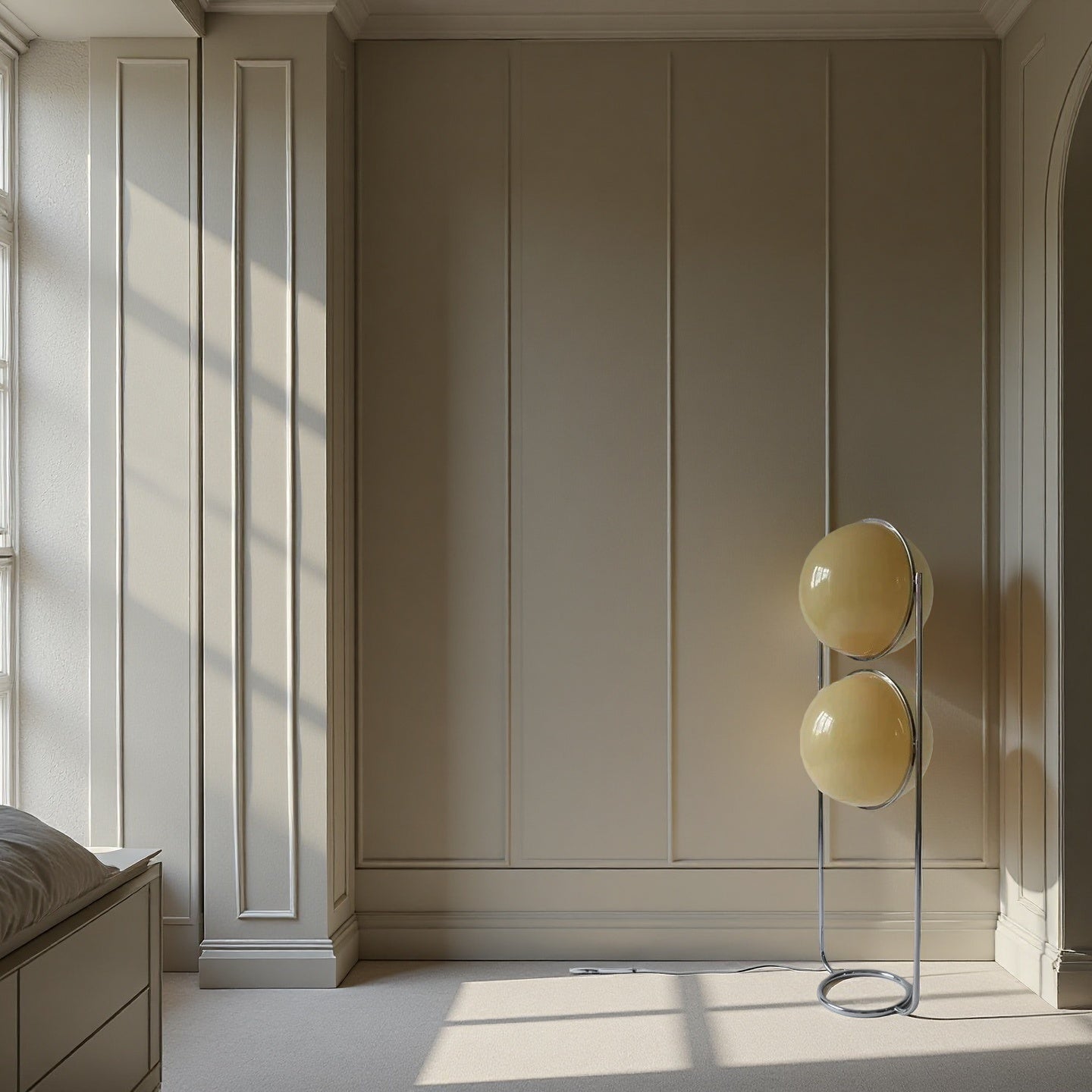 Home Decor Metal Chrome Desk Floor Lamp for Living Room