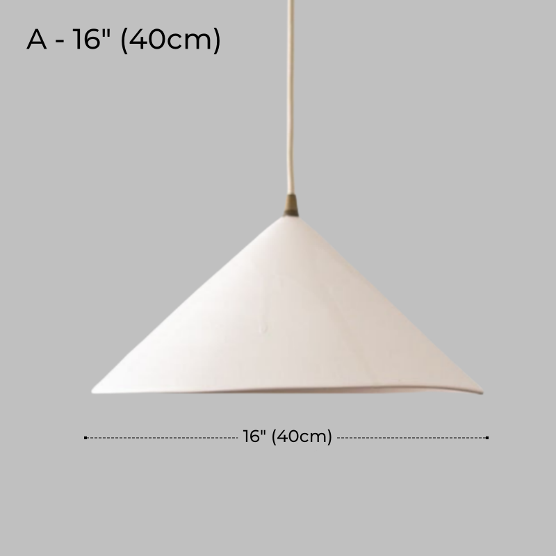 Rustic White Ceramic Pendant Light for Kitchen & Dining