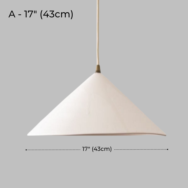 Rustic White Ceramic Pendant Light for Kitchen & Dining