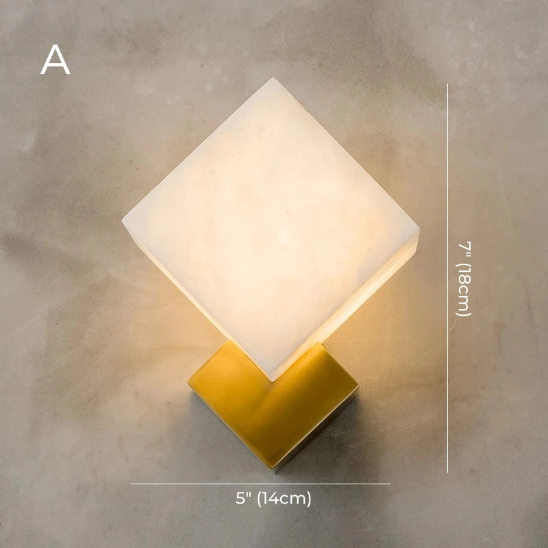 Daphne Laurel Alabaster Wall Sconce
