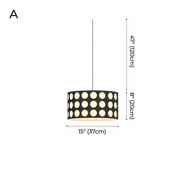 Colette Mid-Century Polka Dot Chandelier