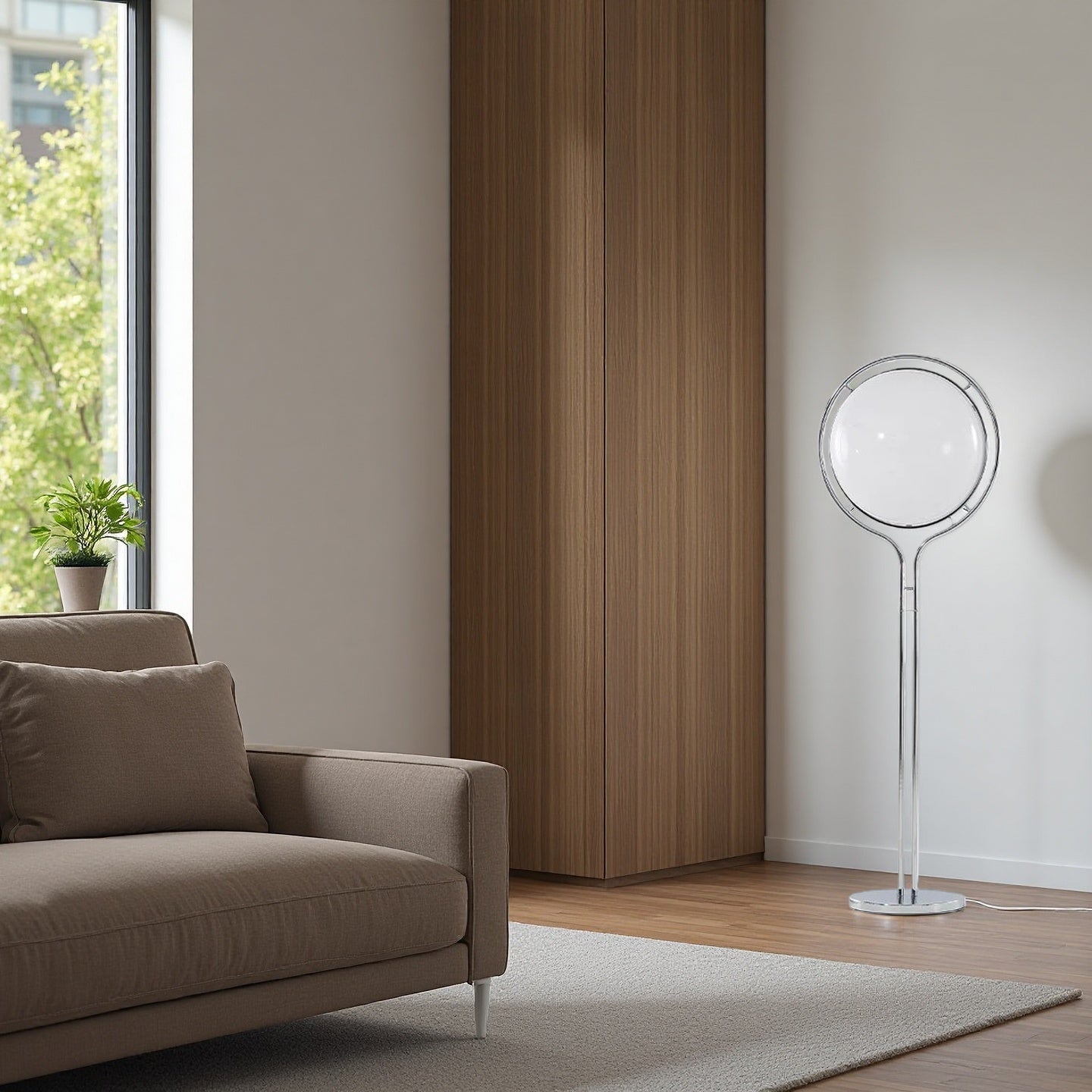 Home Decor Metal Chrome Desk Floor Lamp for Living Room