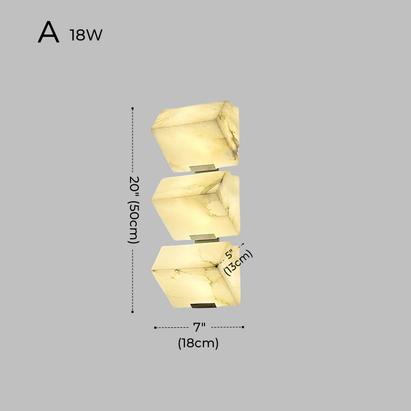 Outdoor Alabaster LED Wall Sconce, Waterproof