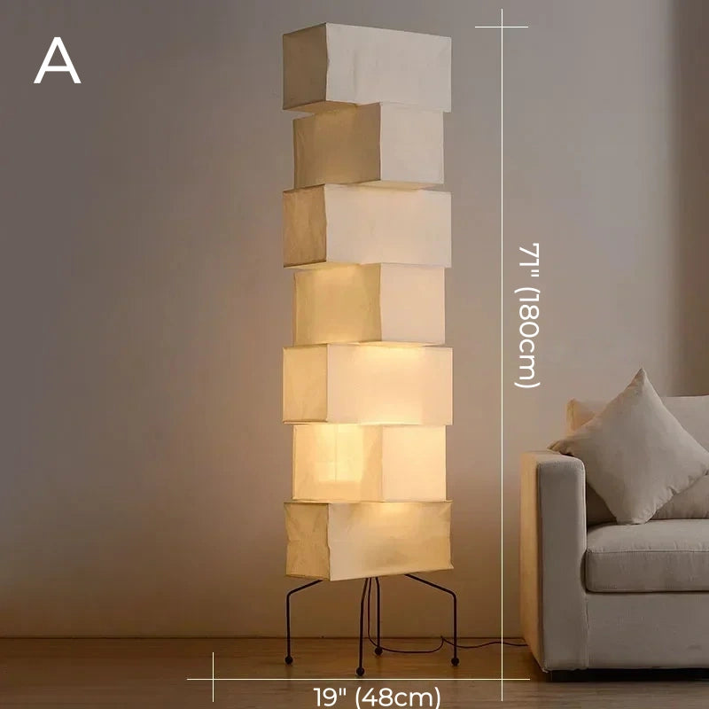 Nomi Rice Paper Floor Lamp Collection
