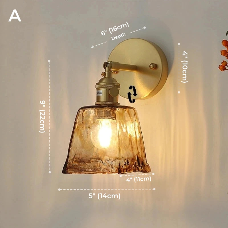 Classic Starfire Glass Wall Sconce