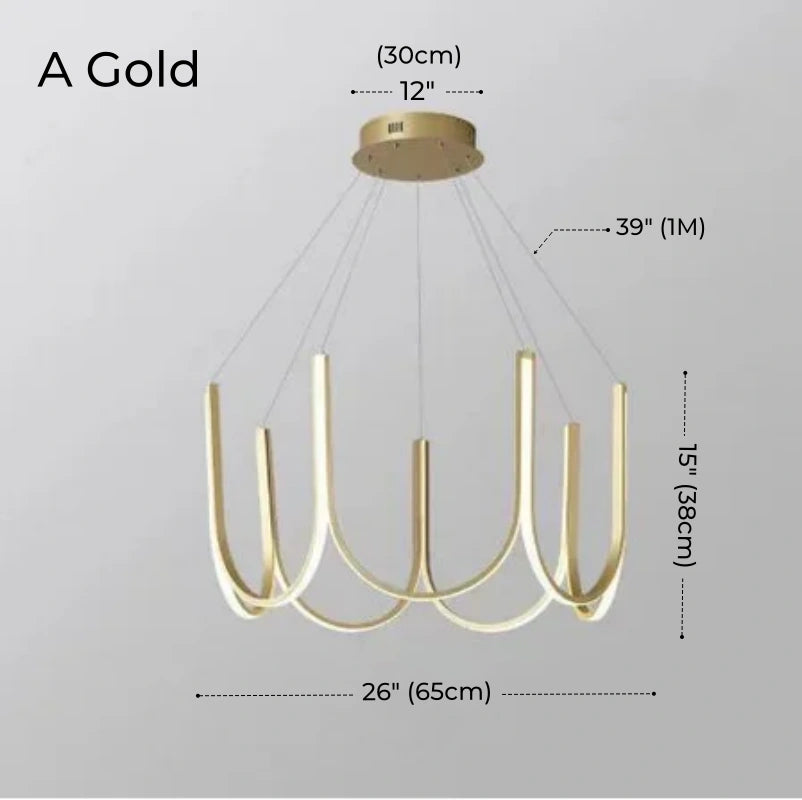 Modern U-Shape LED Pendant Light