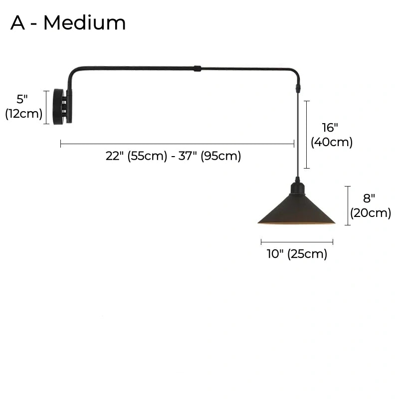 Axel Adjustable Telescopic Wall Sconce