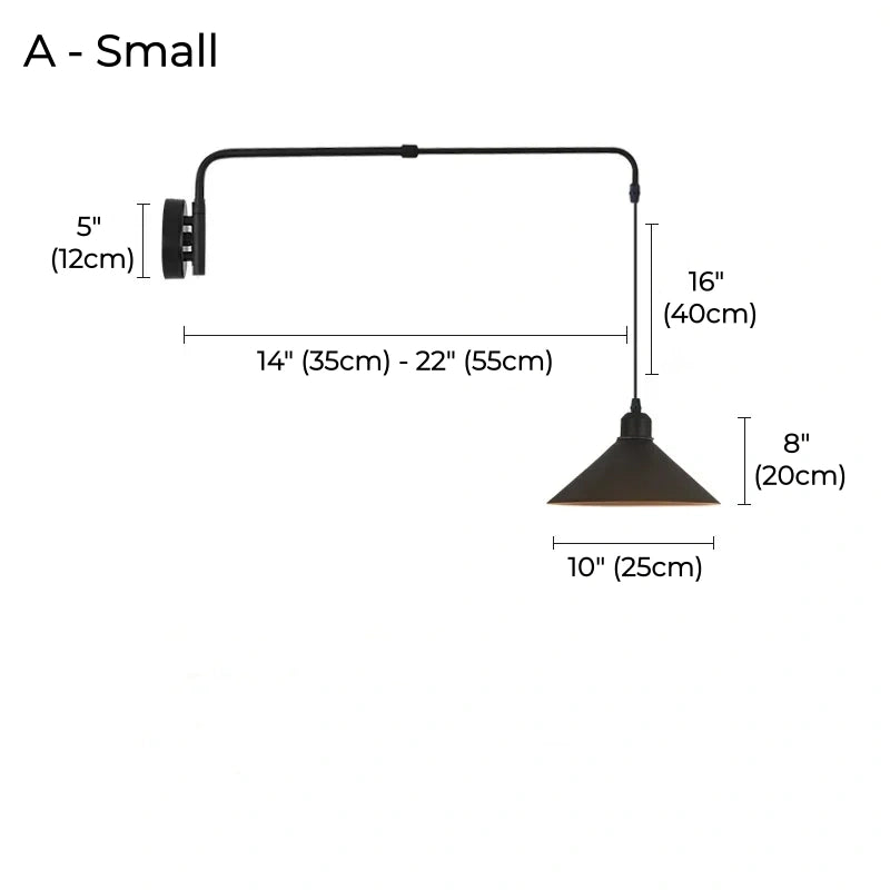 Axel Adjustable Telescopic Wall Sconce
