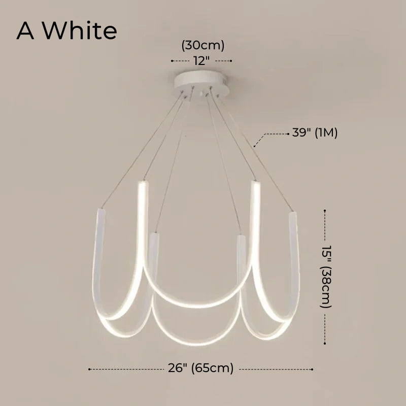 Modern U-Shape LED Pendant Light