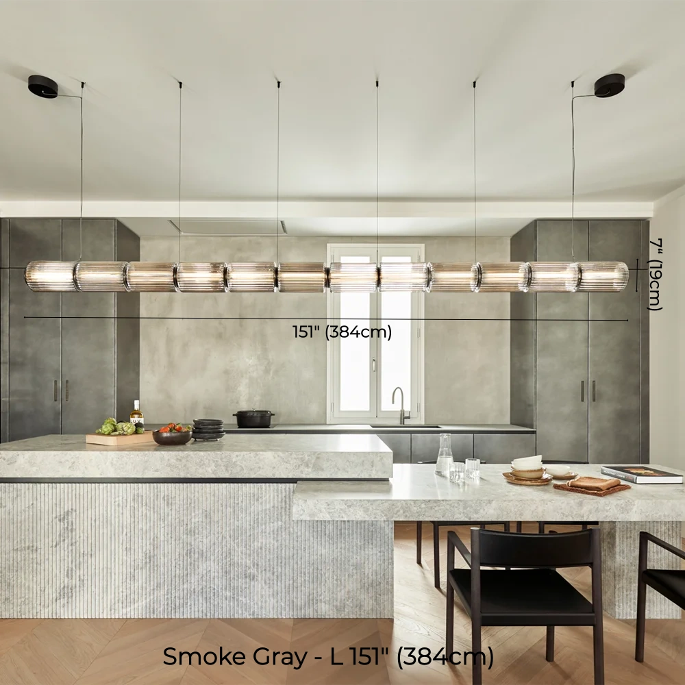 Mallory Column Glass Horizontal Pendant Light